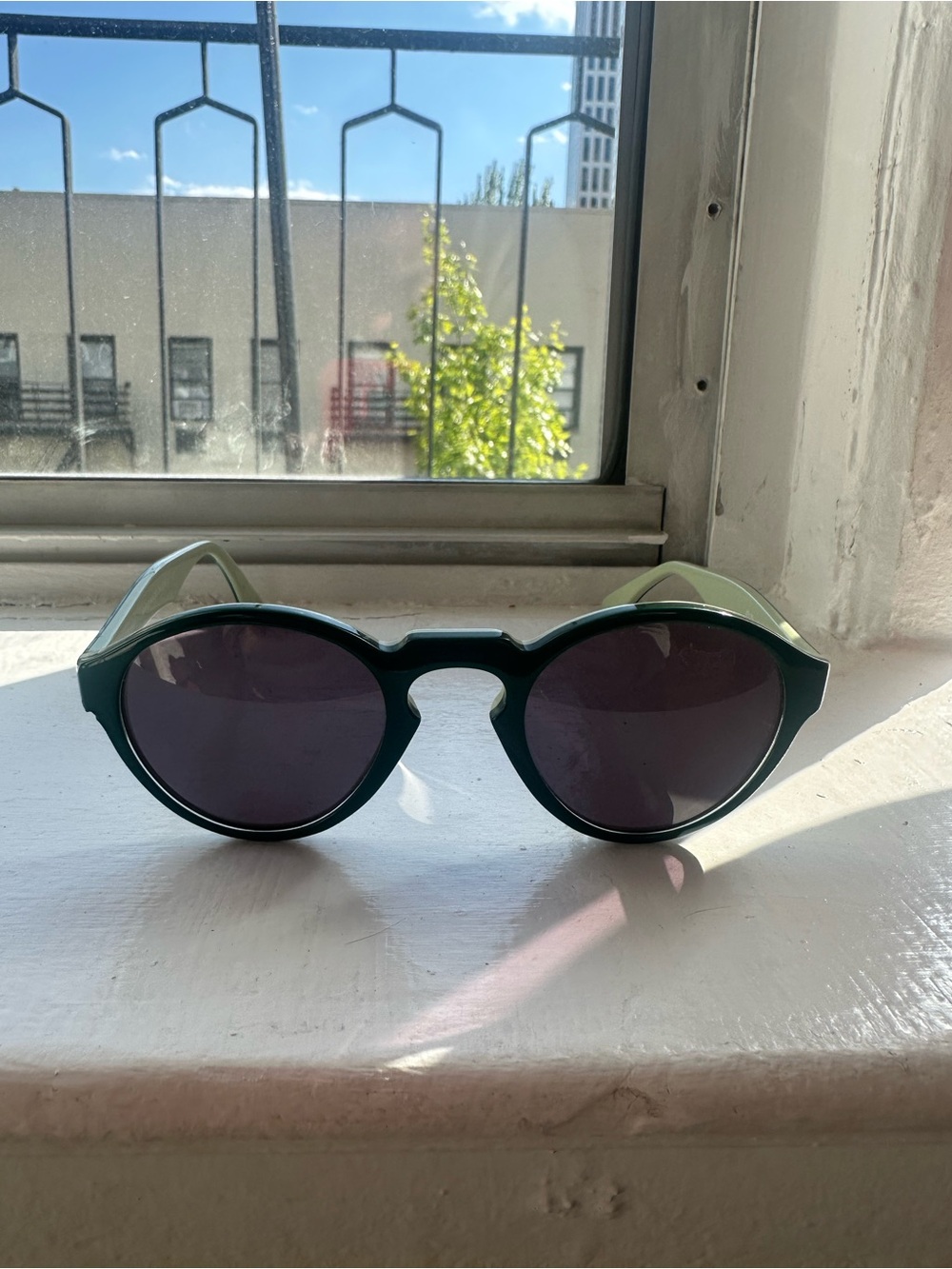 SEE Eyewear Green Sunglasses
